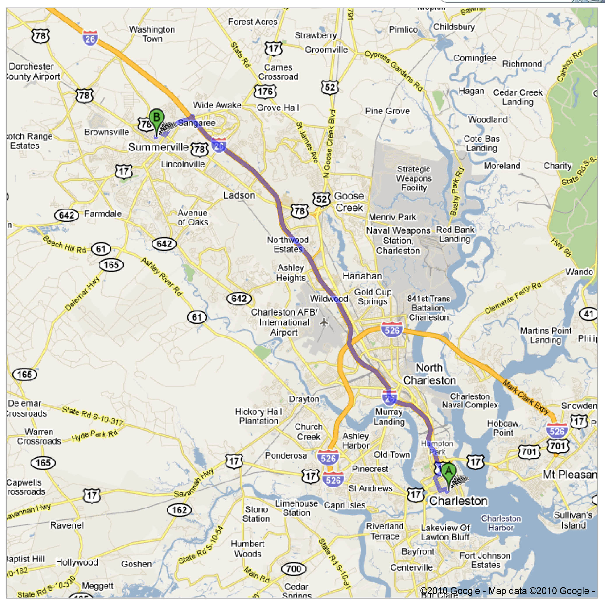 Map to train station